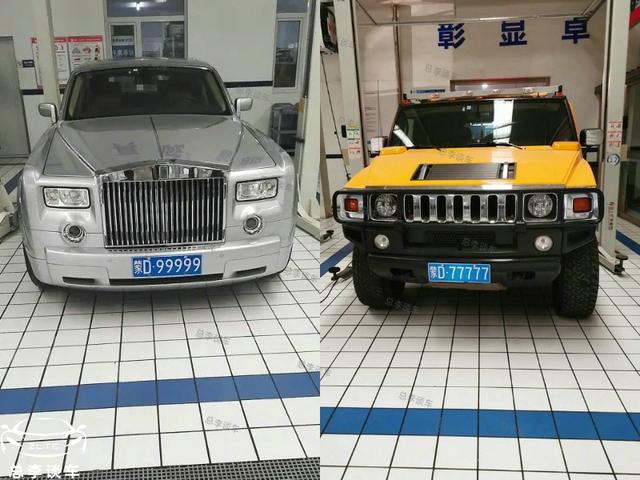 内蒙古赤峰大老板来保养车，三辆豪车价值千万，车牌自带气场