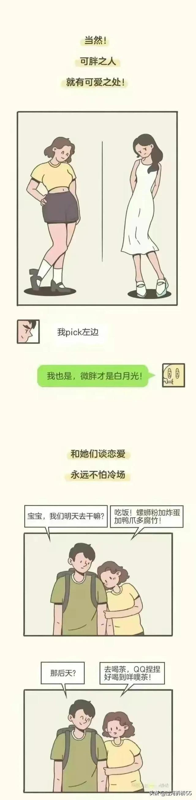 微胖的女性看一眼就让人羡慕，有爽的感觉。