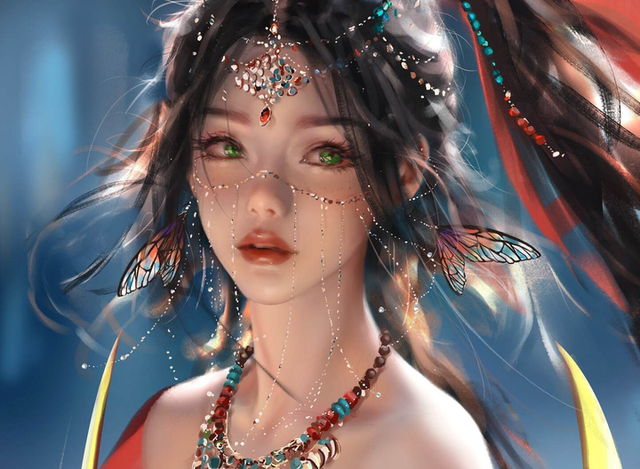 高清全面屏美女壁纸分享!