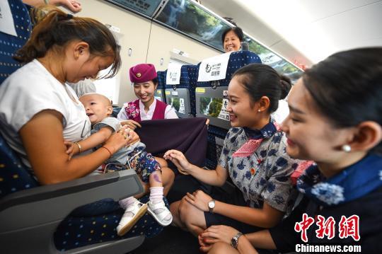 高姐、空姐高铁上交流业务技能