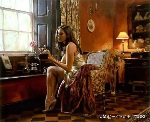 人体油画,英国艺术家赫夫兰笔下的感美女