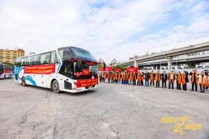 广州到长沙汽车(连续六年免费服务湖南新田县务工人员直通车在广州发车)