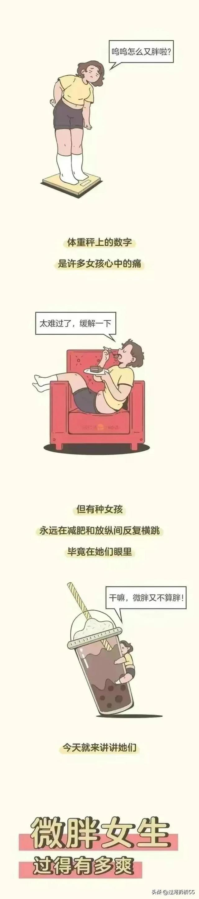 微胖的女性看一眼就让人羡慕，有爽的感觉。