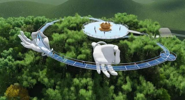 都匀首条7D玻璃桥春节开放！还有空中滑梯、树冠廊桥~