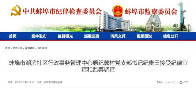 安徽反腐动态！4名干部被查