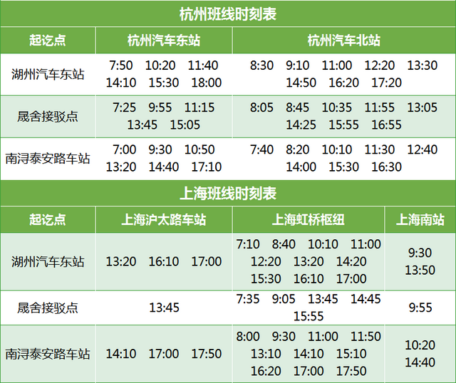 湖州人注意,班次增加!