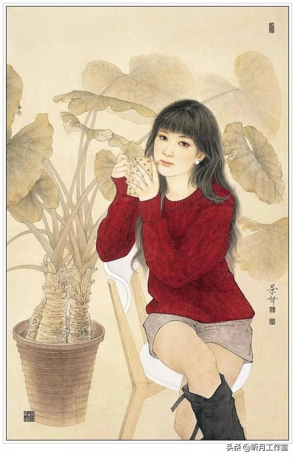当代绘画大师崔景哲二十八幅经典工笔画作品深度赏析