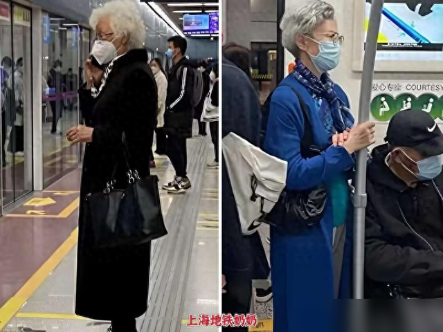 被“上海地铁奶奶”惊艳了！白发不染，首饰不戴金，美得优雅高级