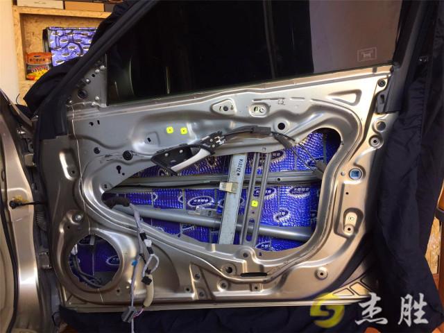 八代雅阁4门隔音+DR+诗曼165+卡莱4路A808——杰胜汽车音响隔音