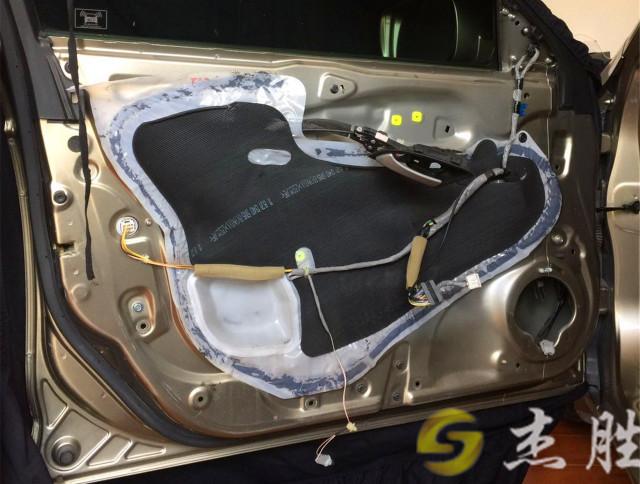 八代雅阁4门隔音+DR+诗曼165+卡莱4路A808——杰胜汽车音响隔音