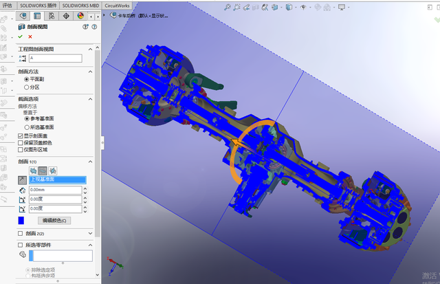 内部结构超完整的汽车后桥传动轴3D模型，机械质感十足