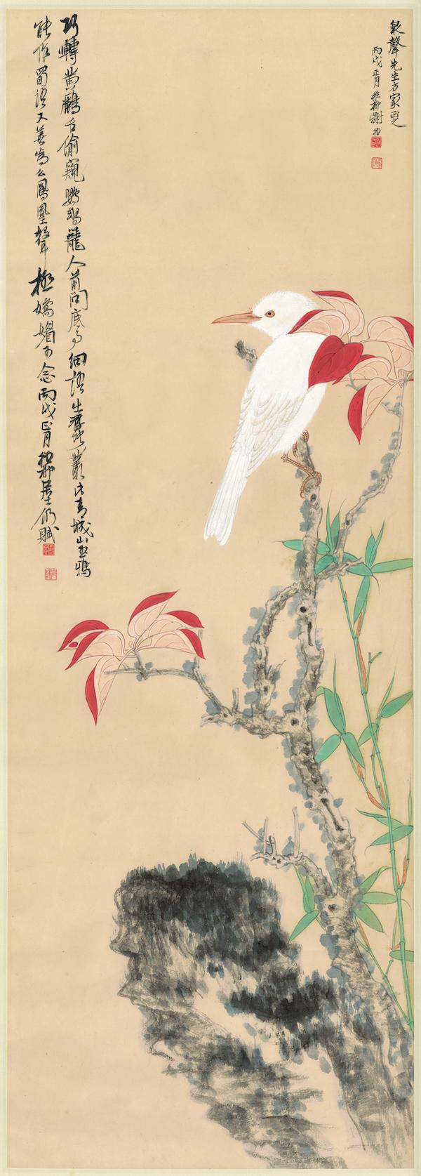 现场|谢稚柳陈佩秋文献展:大千曾赠牛耳笔,二人合作八犬图