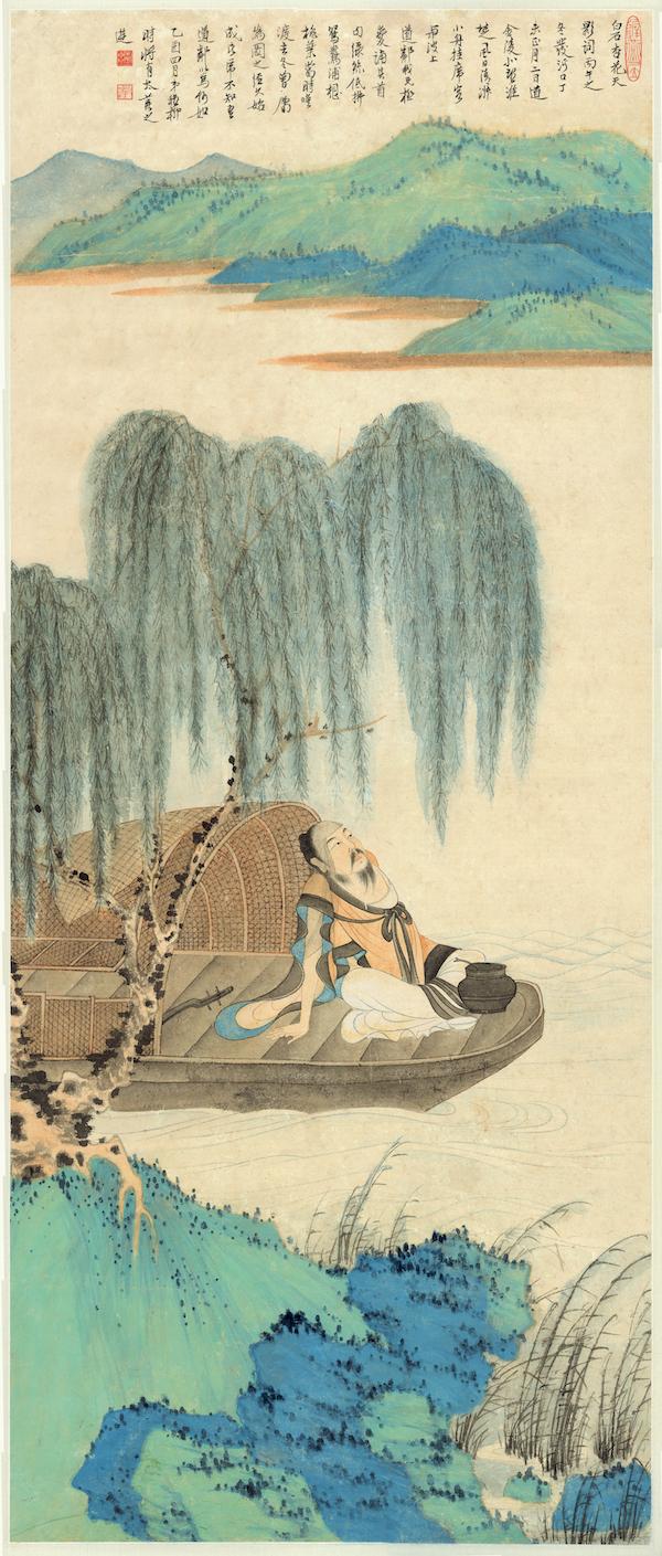 现场|谢稚柳陈佩秋文献展:大千曾赠牛耳笔,二人合作八犬图