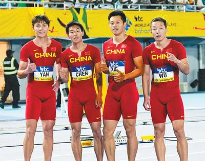 握紧接力棒 全力向前冲(新生力量冲刺奥运)