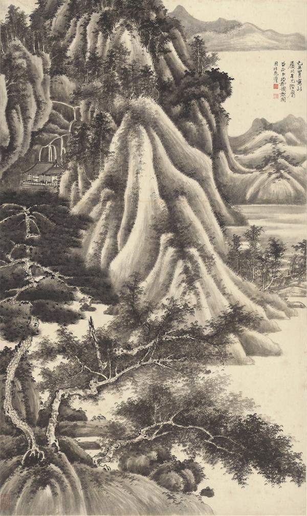 现场|谢稚柳陈佩秋文献展:大千曾赠牛耳笔,二人合作八犬图