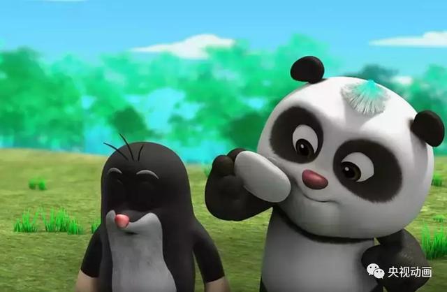 央视少儿热播动画片《熊猫和小鼹鼠》，告诉孩子们什么是友谊~