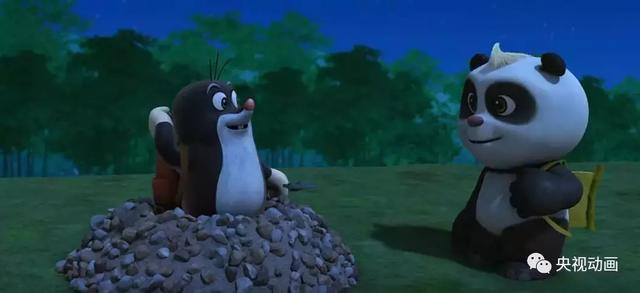 央视少儿热播动画片《熊猫和小鼹鼠》，告诉孩子们什么是友谊~