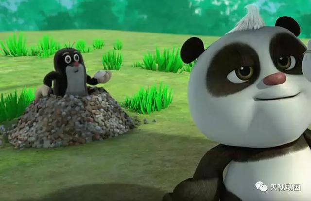 央视少儿热播动画片《熊猫和小鼹鼠》，告诉孩子们什么是友谊~