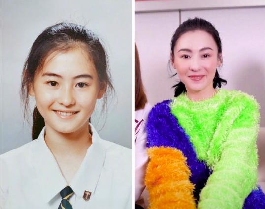 张柏芝晒童年照！网友：这才是纯天然美女