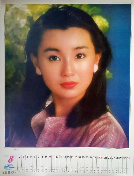 80年代港台女明星挂历，翁美玲让人可惜，张曼玉钟楚红倾国倾城