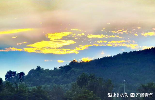 夏天最后的一抹晚霞，迎接秋天的到来