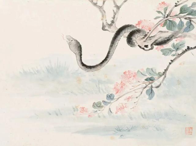 画中蛇瑞|是图腾崇拜,也是游走的线条