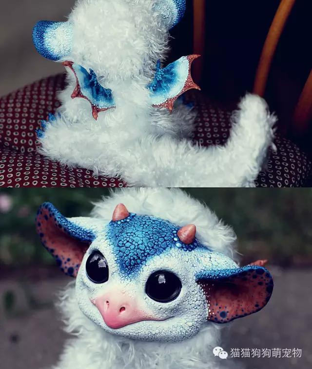 俄罗斯女孩制作的虚构动物玩偶，好逼真！