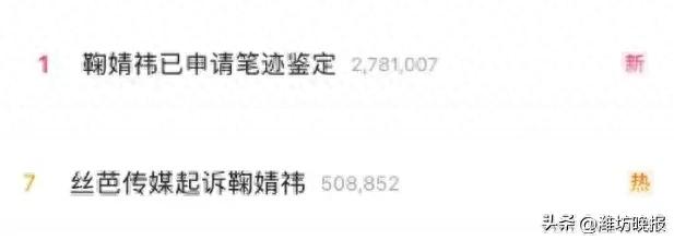 鞠婧祎申请的“笔迹鉴定”,3分钟了解!