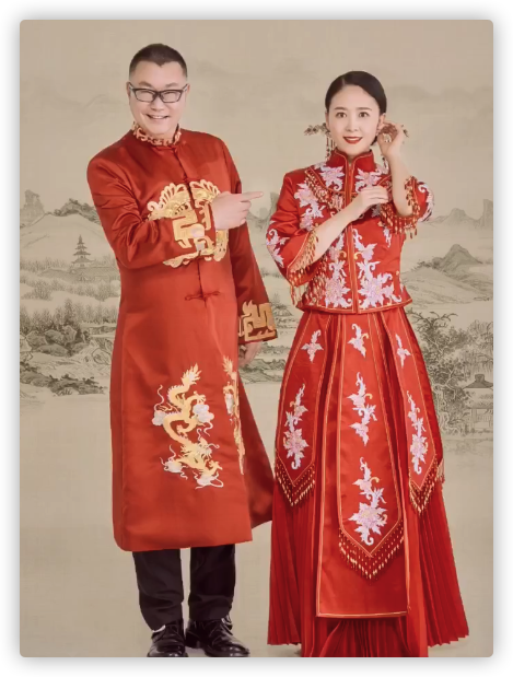 尹相杰妻子庆结婚一周年,公开唯美婚纱照,连换4套礼服身姿婀娜