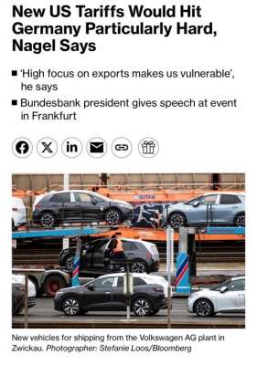 “没有赢家”!德央行行长称美关税政策将致德国经济恶化