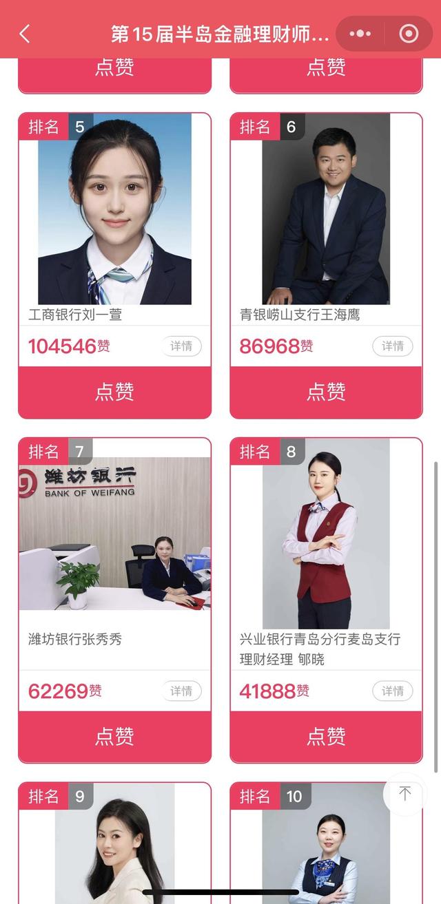 大众评审今天截止！点赞总数已超132万，快来为您看好的理财师打CALL