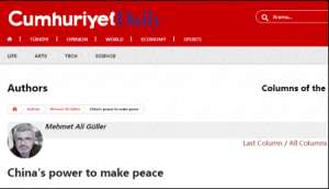 和平缔造者(土耳其媒体：中国已成为世界和平缔造者)