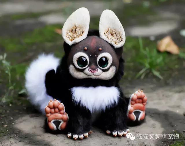 俄罗斯女孩制作的虚构动物玩偶，好逼真！