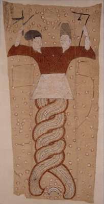 纵逸(画中蛇瑞｜是图腾崇拜，也是游走的线条)