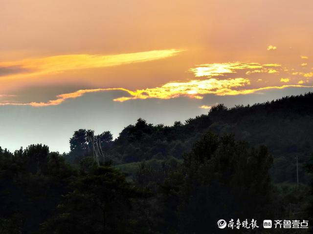 夏天最后的一抹晚霞，迎接秋天的到来