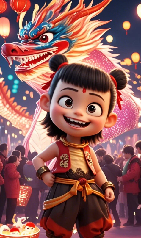 哪吒遇上元宵遐想：当魔童遇上花灯