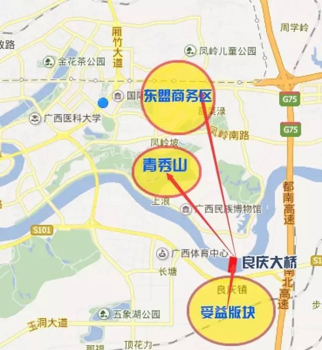 南宁良庆大桥正式通车！横跨邕江竟有这么多桥！你走了几座？