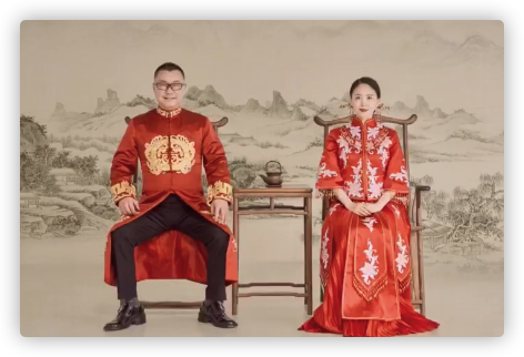 尹相杰妻子庆结婚一周年,公开唯美婚纱照,连换4套礼服身姿婀娜