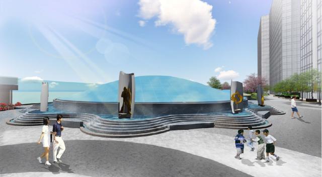 全球唯一邓丽君空中花园，坐落美乐城六层，春节期间华彩绽放