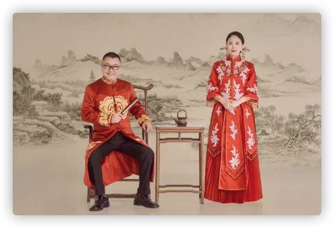尹相杰妻子庆结婚一周年,公开唯美婚纱照,连换4套礼服身姿婀娜