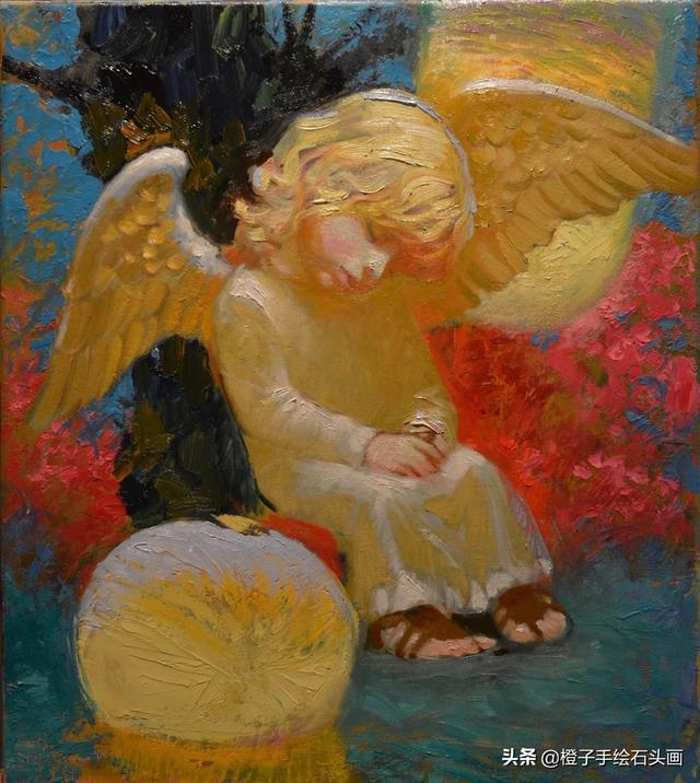 带你走进俄罗斯油画大师的童话世界：坠落人间的小天使