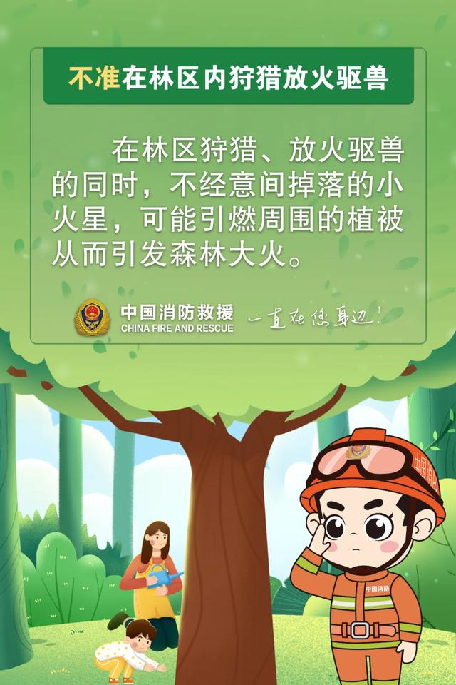 进入山林区域时谨记以下几点