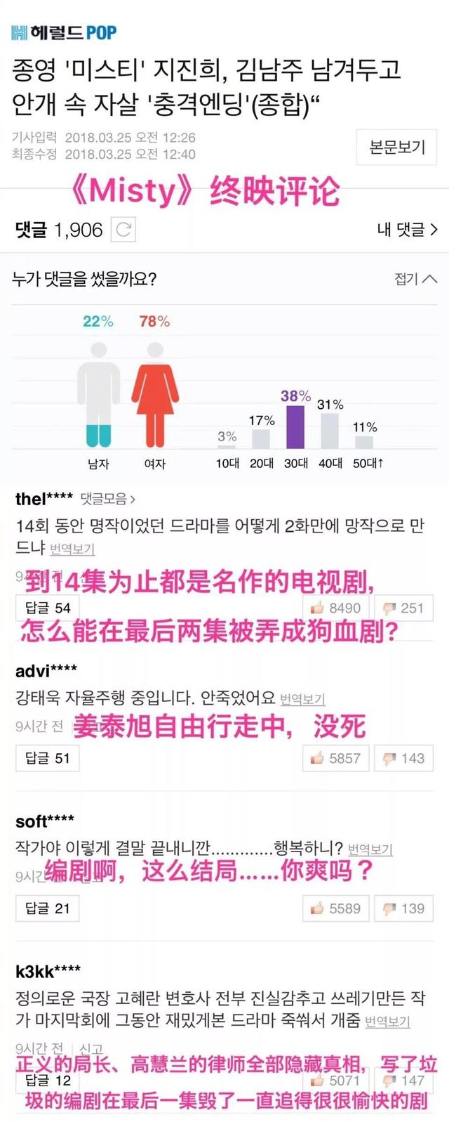 猝不及防就烂尾，对不起金南珠的衣品，是我高估了《迷雾》的编剧