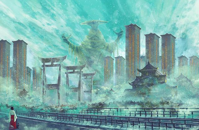 来自日本插画师的一组“怪物”系列插画作品！画面震撼很有想象力