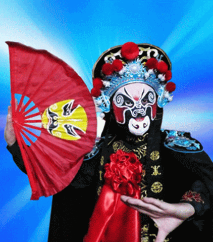 国粹川剧变脸，精美的手机图片