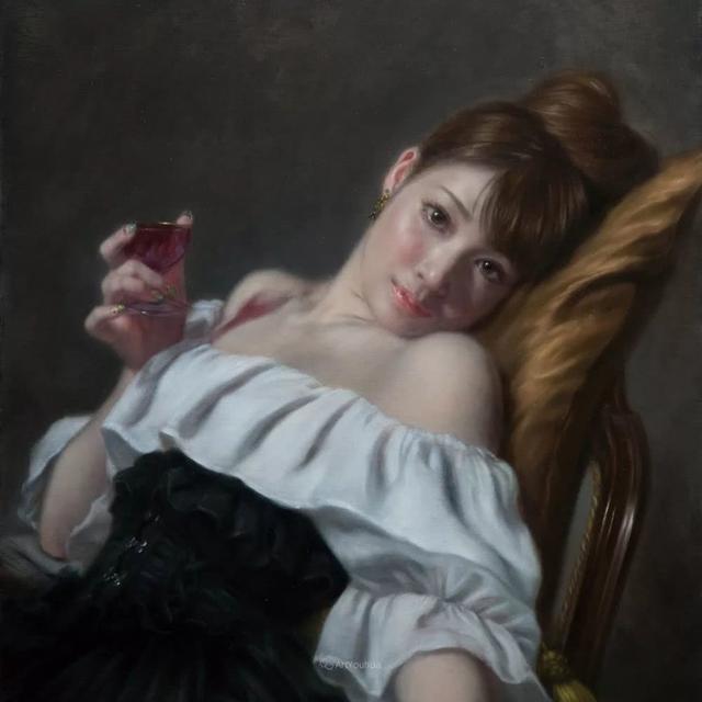 日本艺术家笔下的人体油画,不止逼真而且诱人