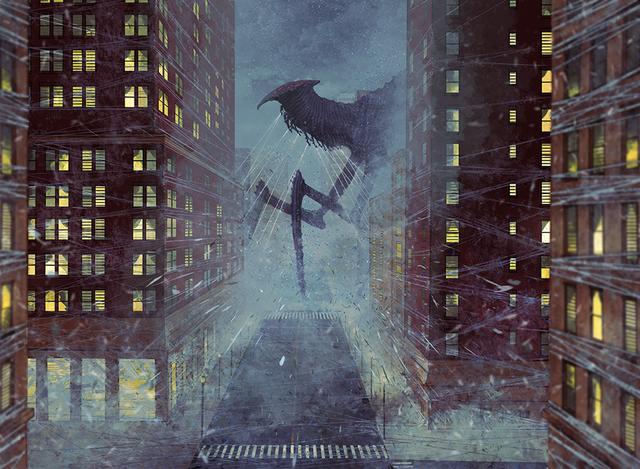 来自日本插画师的一组“怪物”系列插画作品！画面震撼很有想象力