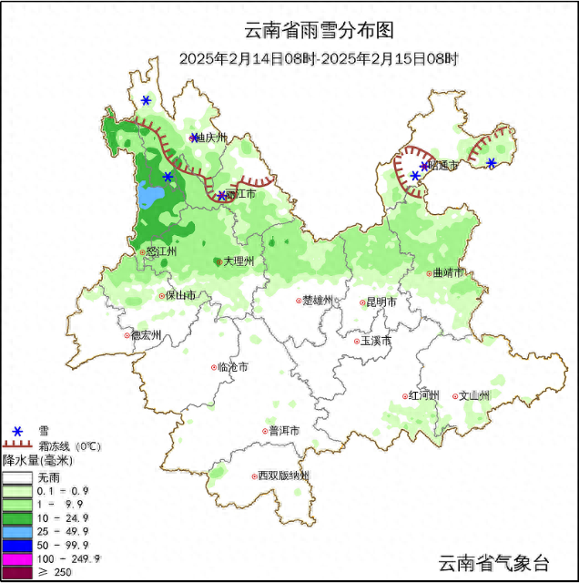 滇西北持续雨雪天气，需注意防范地质灾害