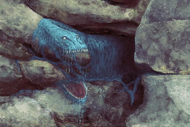 来自日本插画师的一组“怪物”系列插画作品！画面震撼很有想象力