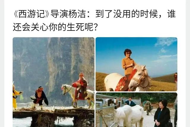白龙马为拍摄《西游记》脱军籍，晚年惨死，杨洁导演为何见死不救